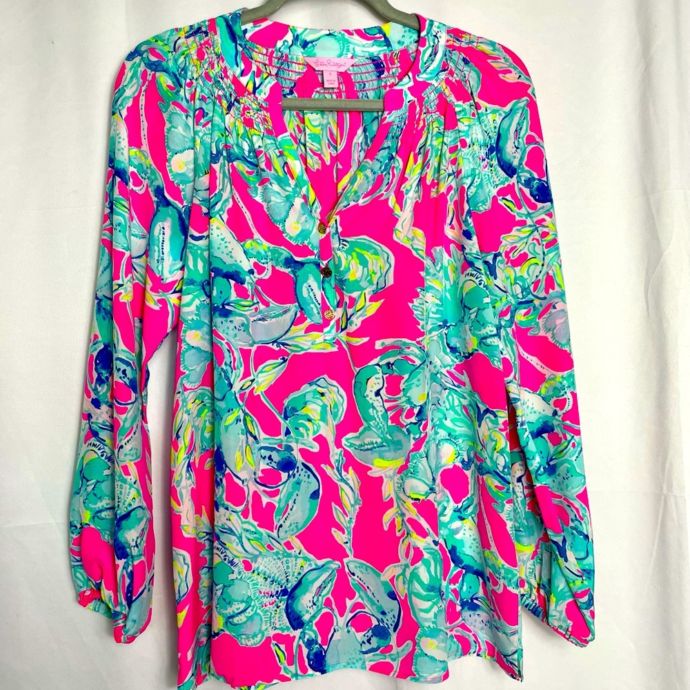 Lilly Pulitzer Elsa Silk Blouse